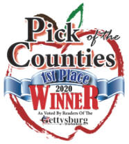 2020 Gettysburg Times Pick of the Counties 1st Place Winner for Best Massage Therapist